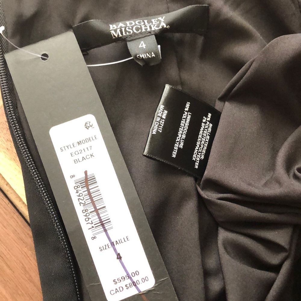 Badgley Mischka Black Maxi Dress - Picture 8 of 8